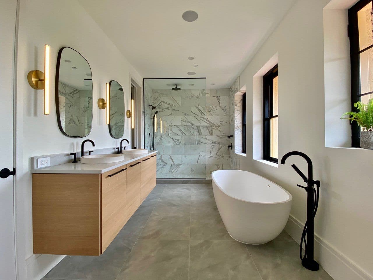 Spa master bathroom